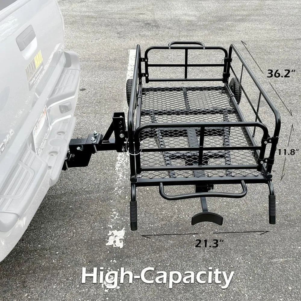NEW Foldable Hitch N Roll Cargo Carrier Cart