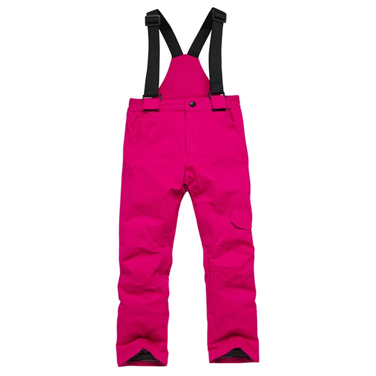 Kids Ski Pants Thicken Warm Snowboarding Trousers