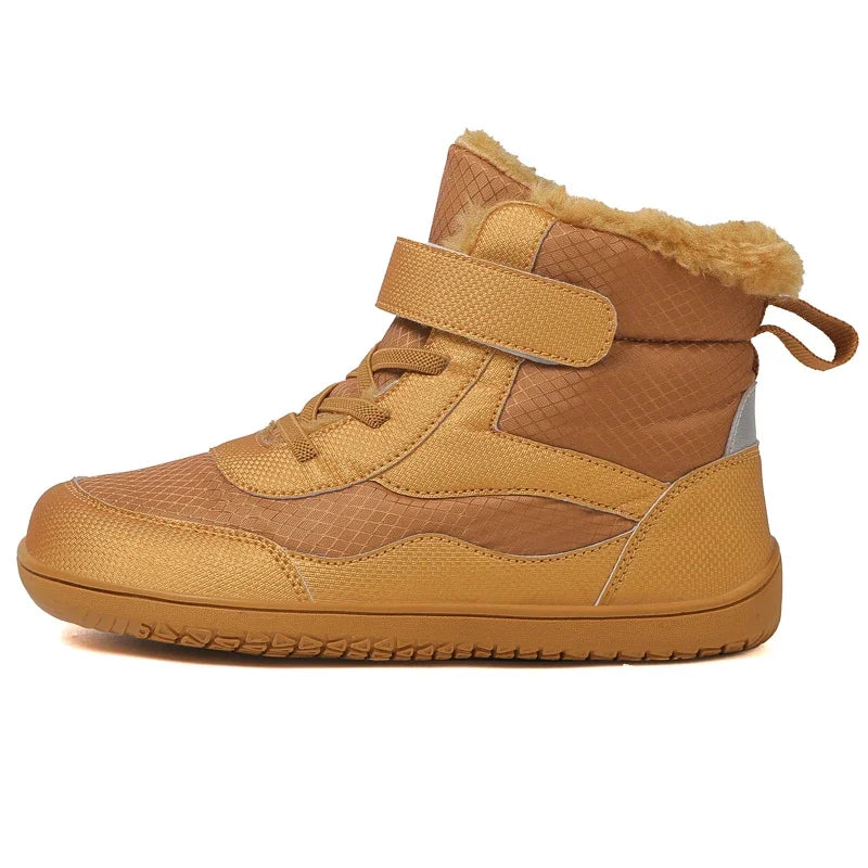 Boys/Girls Winter Snow Boots; Wide Toe Insulated Waterproof