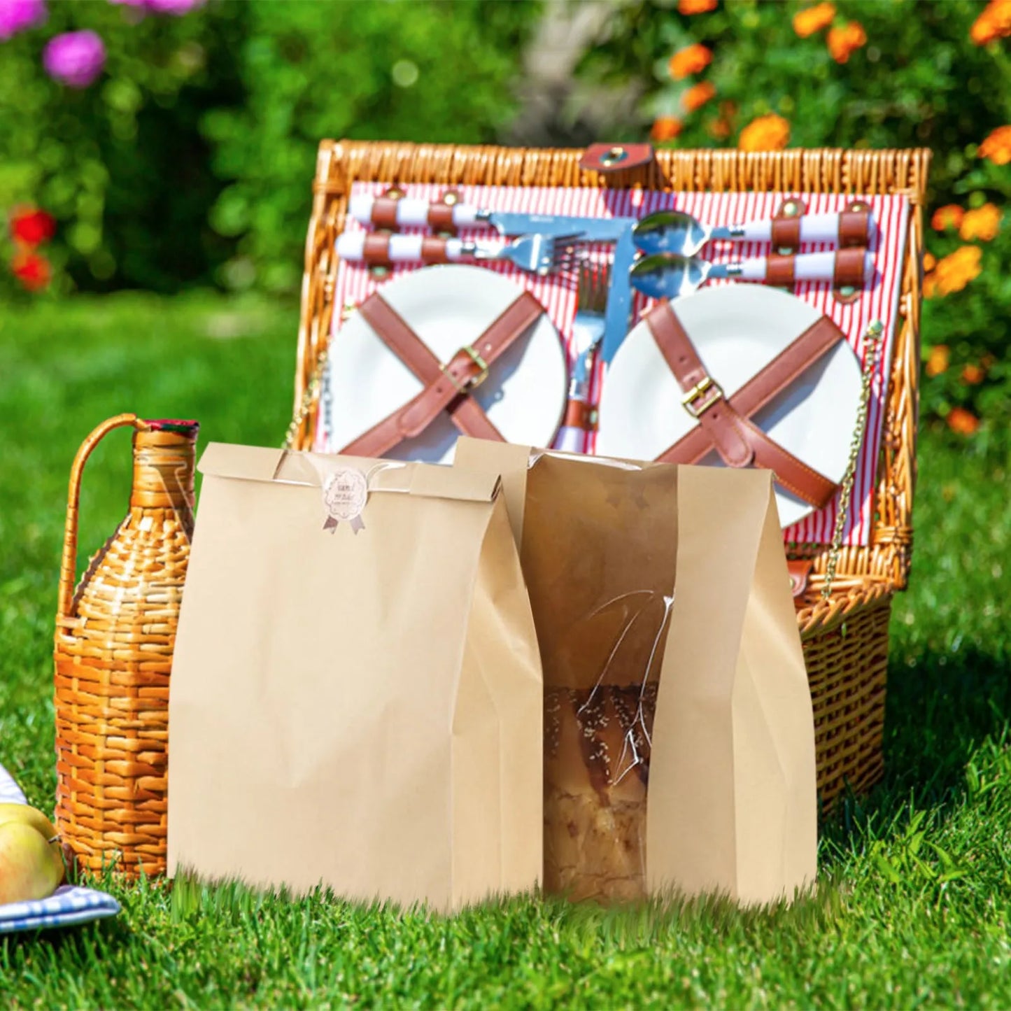 (50) Bread, Storage, Food Bags Transparent Window