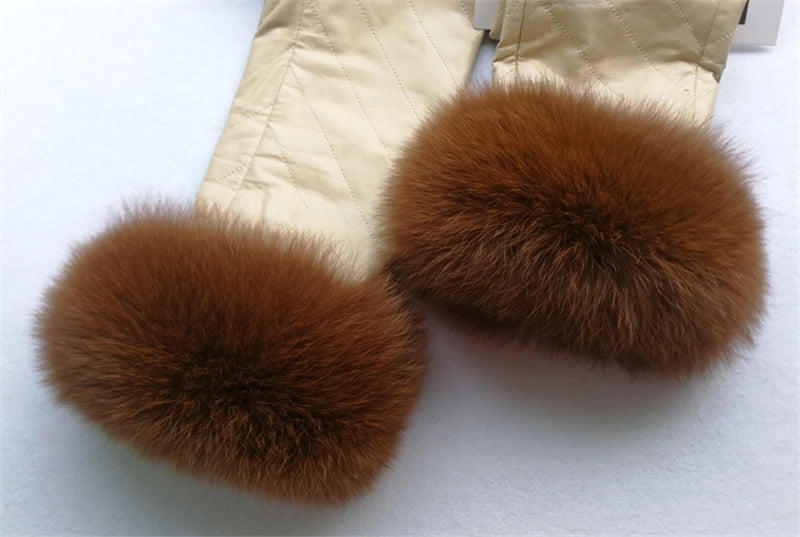 100% Real Fox Fur Cuffs