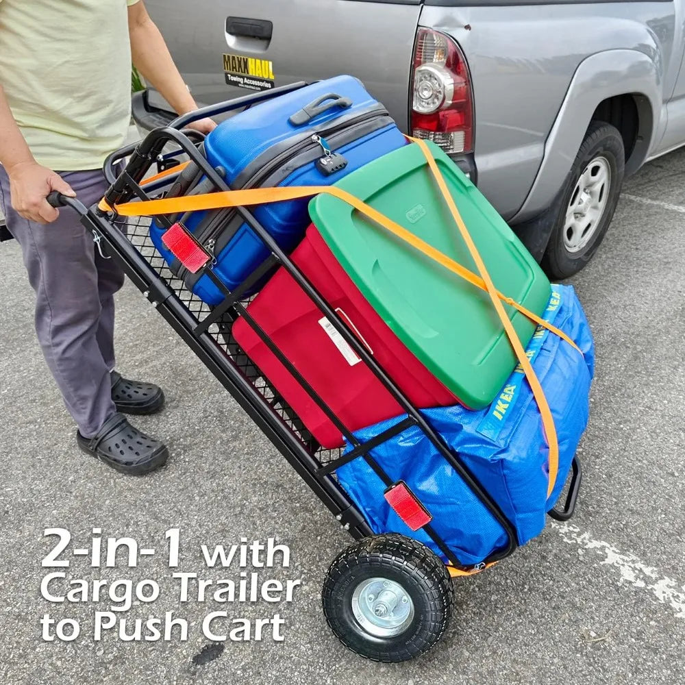 NEW Foldable Hitch N Roll Cargo Carrier Cart
