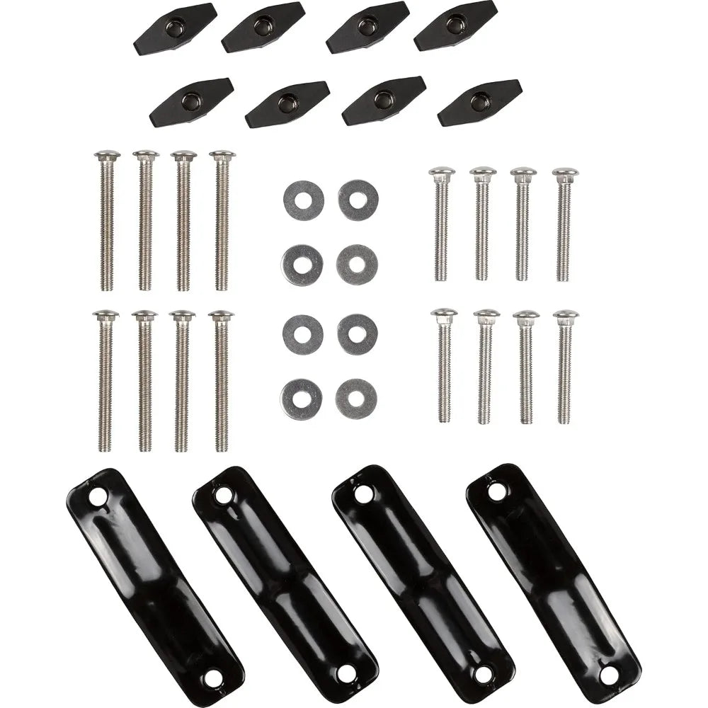 Adjustable Double J-Rack for 2 Kayaks with Tie Down Straps