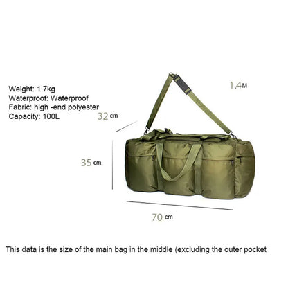 Duffel Bag Waterproof 100L Super Capacity