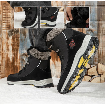 Men's Winter Snow Boots, High Top Waterproof