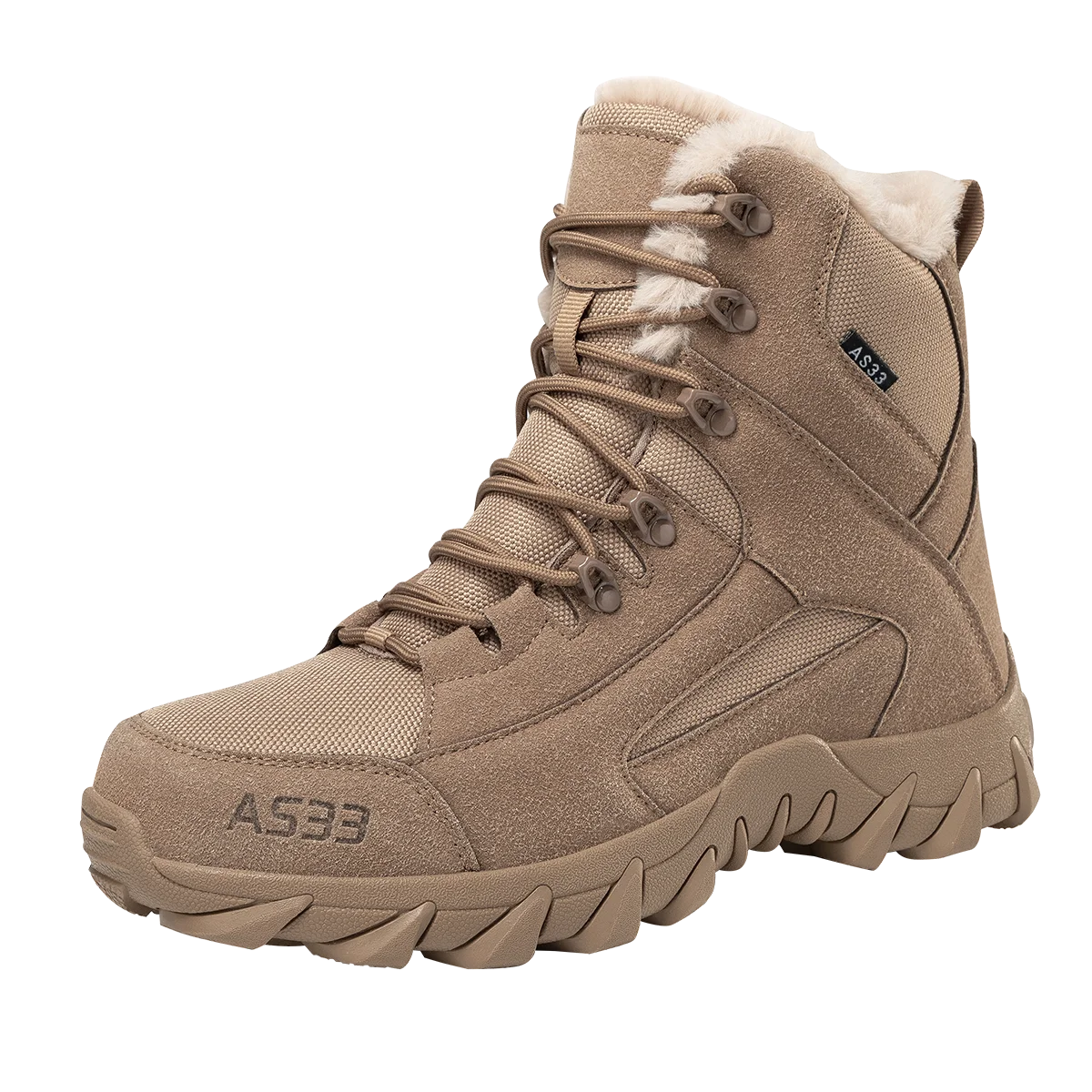 Men's Snow Boots, Warm Plush Winter Boots