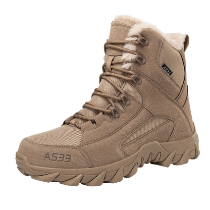 Men's Snow Boots, Warm Plush Winter Boots