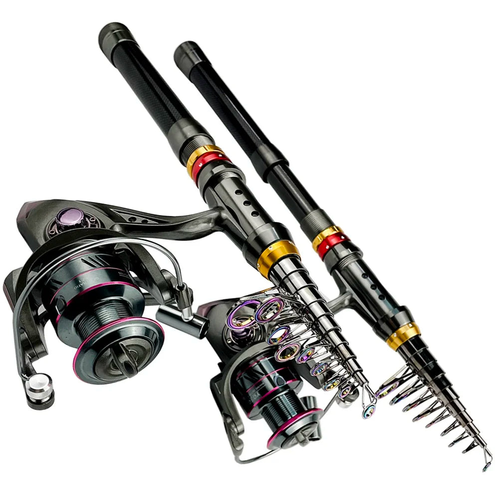 Fishing Rod and Reel Combo - Telescopic
