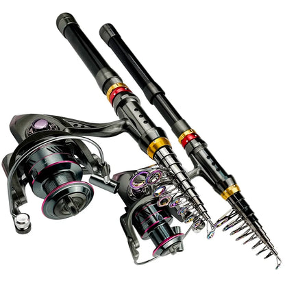 Fishing Rod and Reel Combo - Telescopic