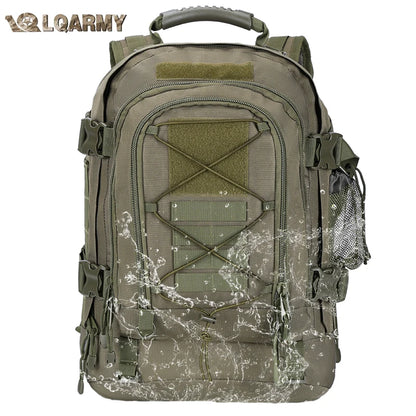 LQArmy 60L Durable & Water-resistant Tactical Backpack; Unisex