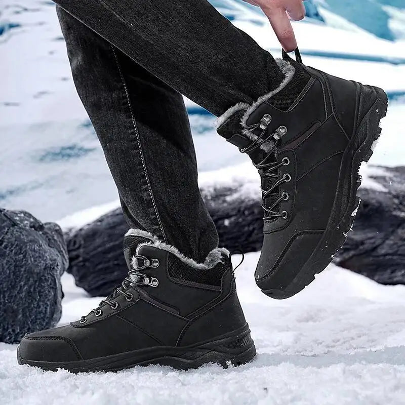 Snow Boots for Men, Casual Winter Shoes