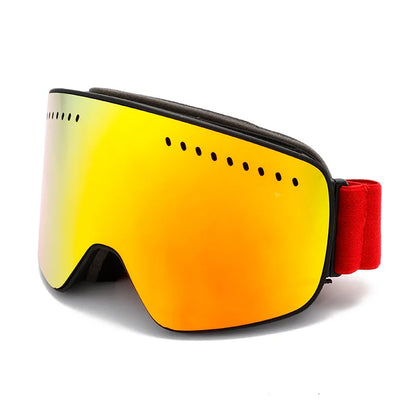 Magnetic Double-Layer Anti-Fog Ski Goggles