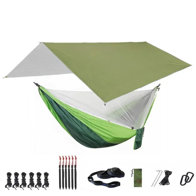 Camping Hammock with Bug Net and Rainfly Tarp