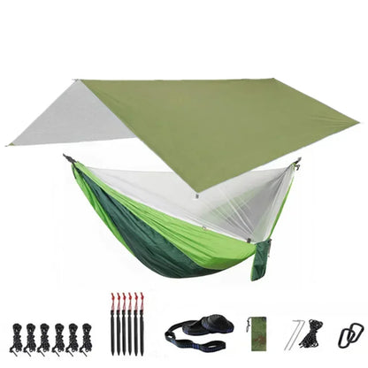 Camping Hammock with Bug Net and Rainfly Tarp