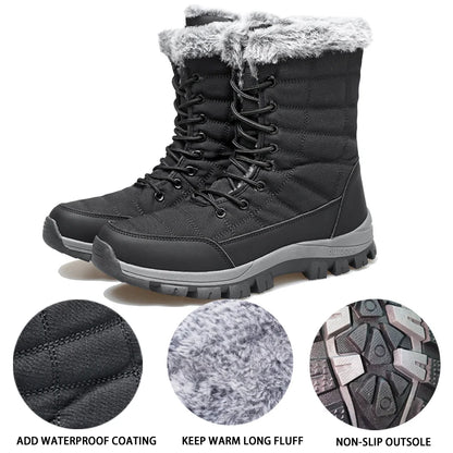 Winter Men's Snow, Anti Slip Outdoor Hiking Boots