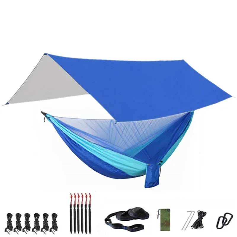 Camping Hammock with Bug Net and Rainfly Tarp