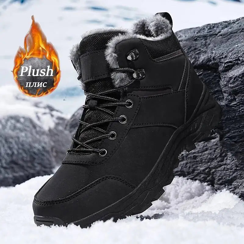 Snow Boots for Men, Casual Winter Shoes