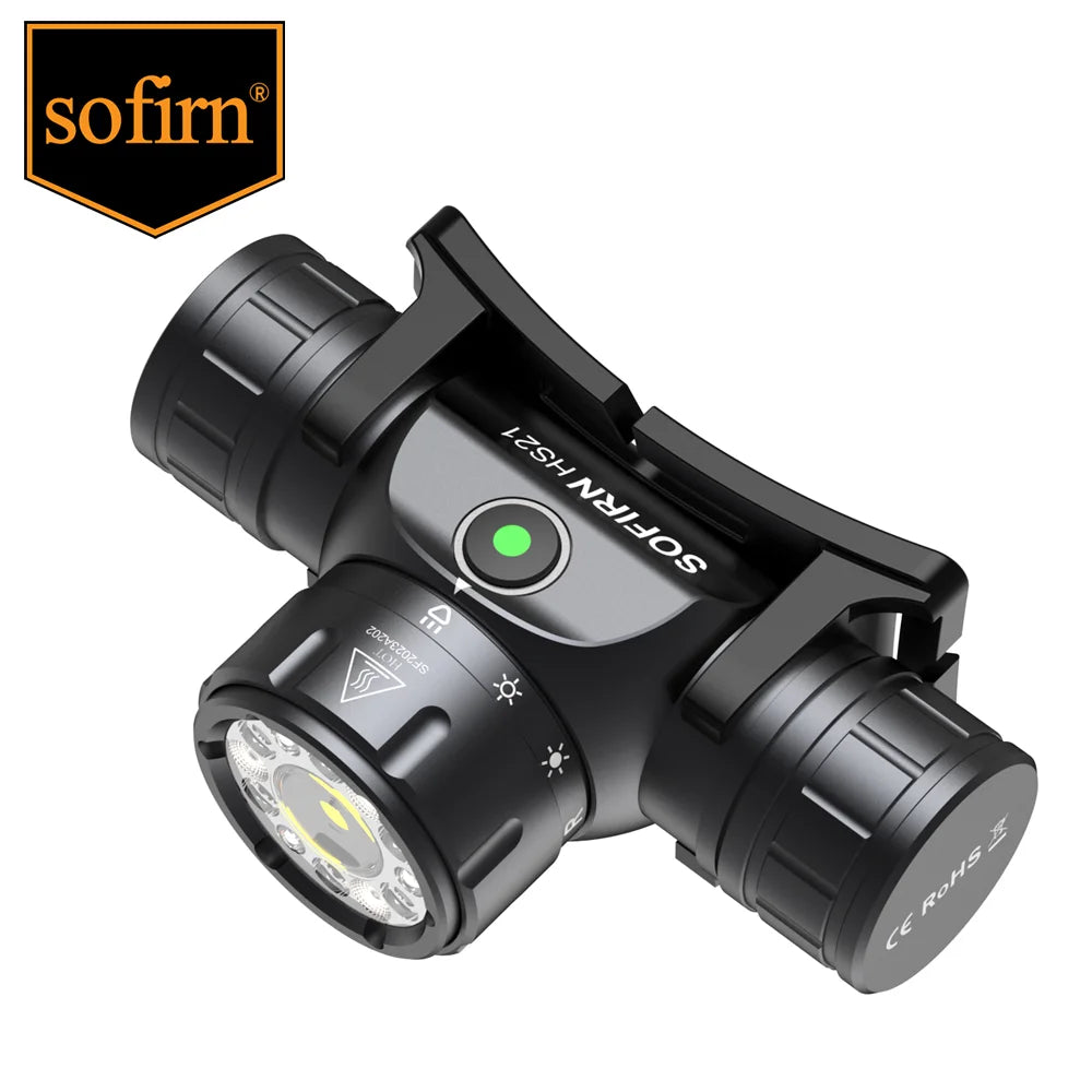 Headlamp USB C Rechargeable Flashlight With Infrared Switch