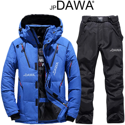 Ski Suit Men, 90% White Goose Down, Snowboarding