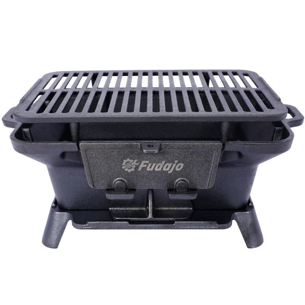 Portable Cast Iron Charcoal Grill