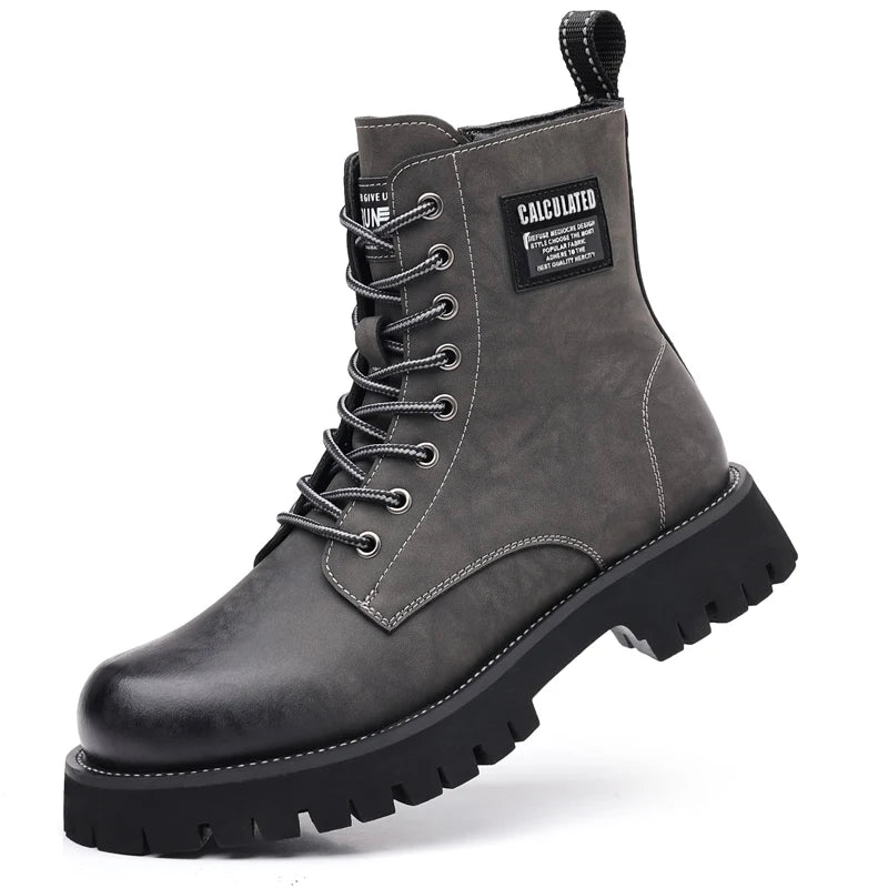 Leather Ankle Boots, Men's Leather Cowboy Boots