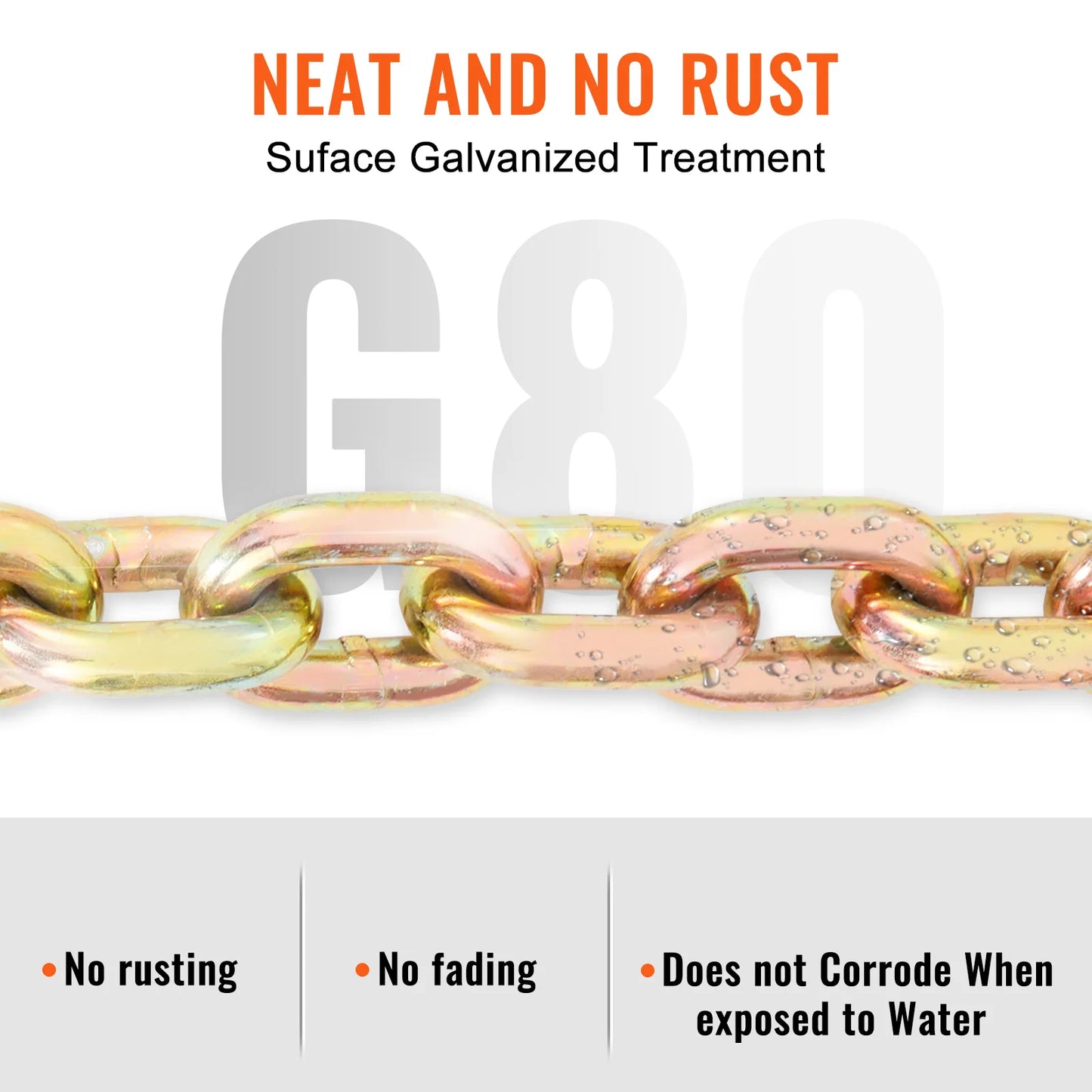 1 & 2 pcs Binder Chain with Safety Grab Hooks