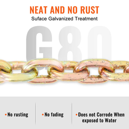 1 & 2 pcs Binder Chain with Safety Grab Hooks
