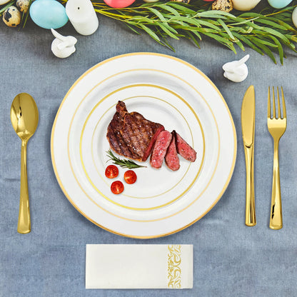 175Pcs (25 Guests) Disposable Dinnerware Set