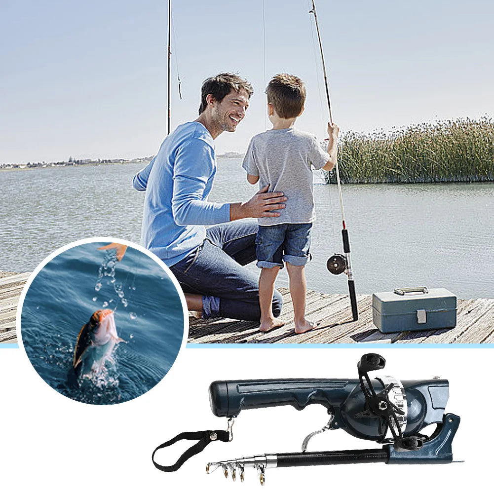 Folding Telescopic Fishing Rod & Reel