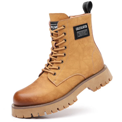 Leather Ankle Boots, Men's Leather Cowboy Boots