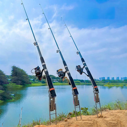 Automatic Spring-Loaded Fishing Rod Holder Stainless Steel