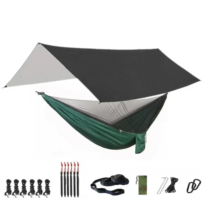 Camping Hammock with Bug Net and Rainfly Tarp