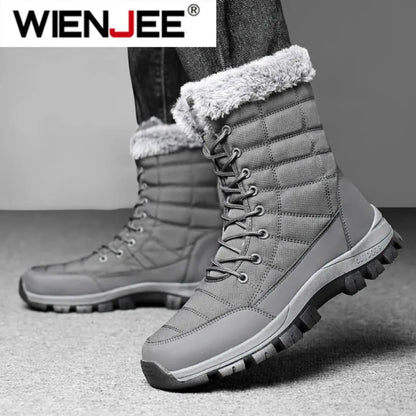 Men Cotton Boots Outdoor Snow Boots Big Size40-48
