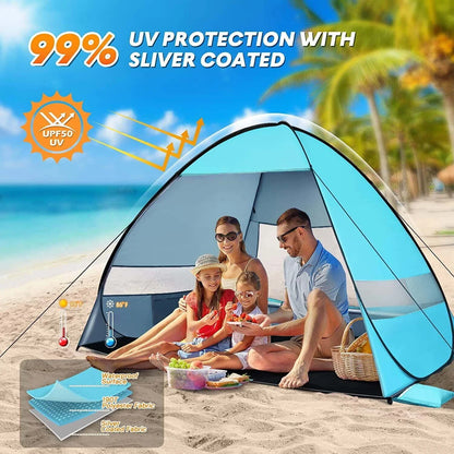 Beach Tent Camping Shade Sun Shelter Pop-Up Tent