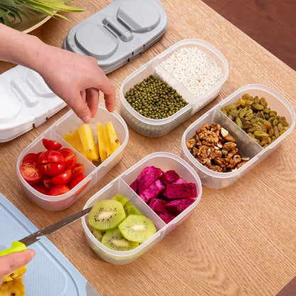 Dual-Compartment Food Storage Container