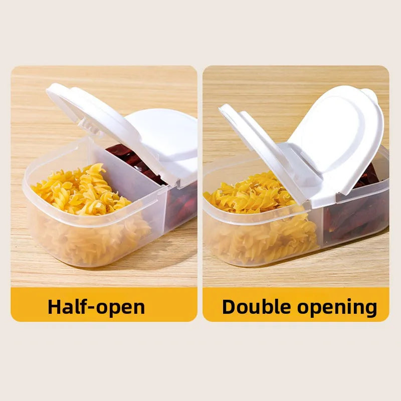 Dual-Compartment Food Storage Container