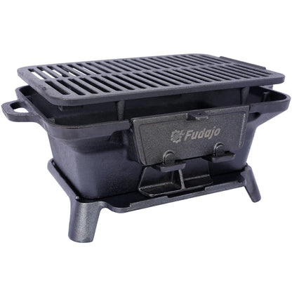 Portable Cast Iron Charcoal Grill