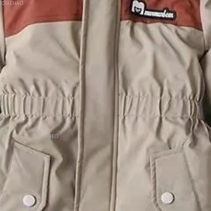 Kids One Piece Snowsuit, Warm Windproof Waterproof