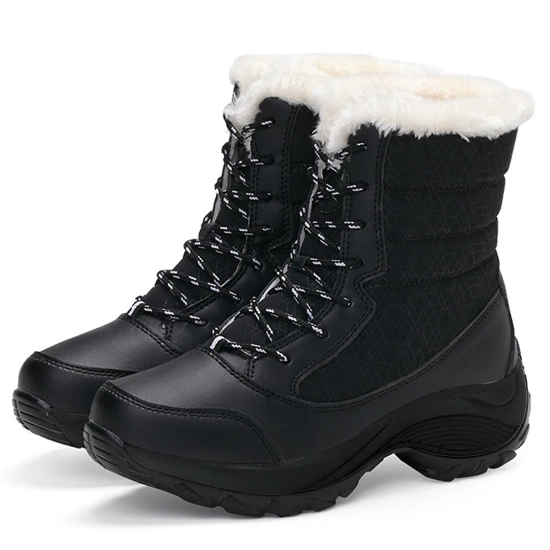 Women Platform Snow Boots, Non-slip