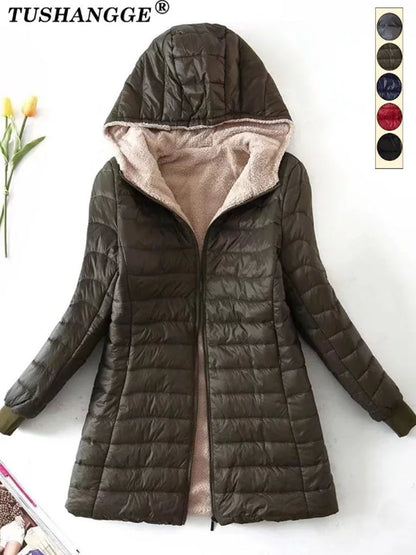 Plus Size Women's Jackets/Coats Mid-length Parkas