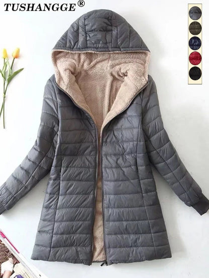 Plus Size Women's Jackets/Coats Mid-length Parkas
