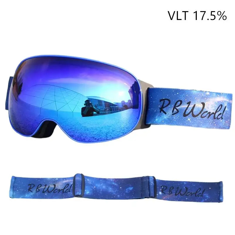 RBworld Ski Goggles, Double Layers UV400 Anti-fog