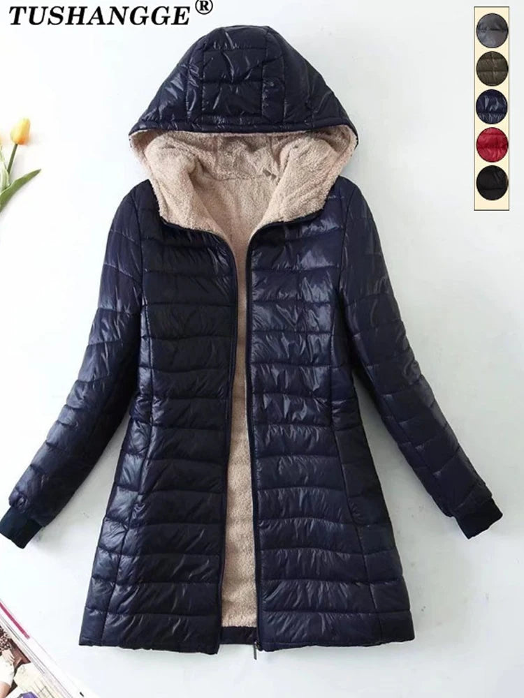 Plus Size Women's Jackets/Coats Mid-length Parkas