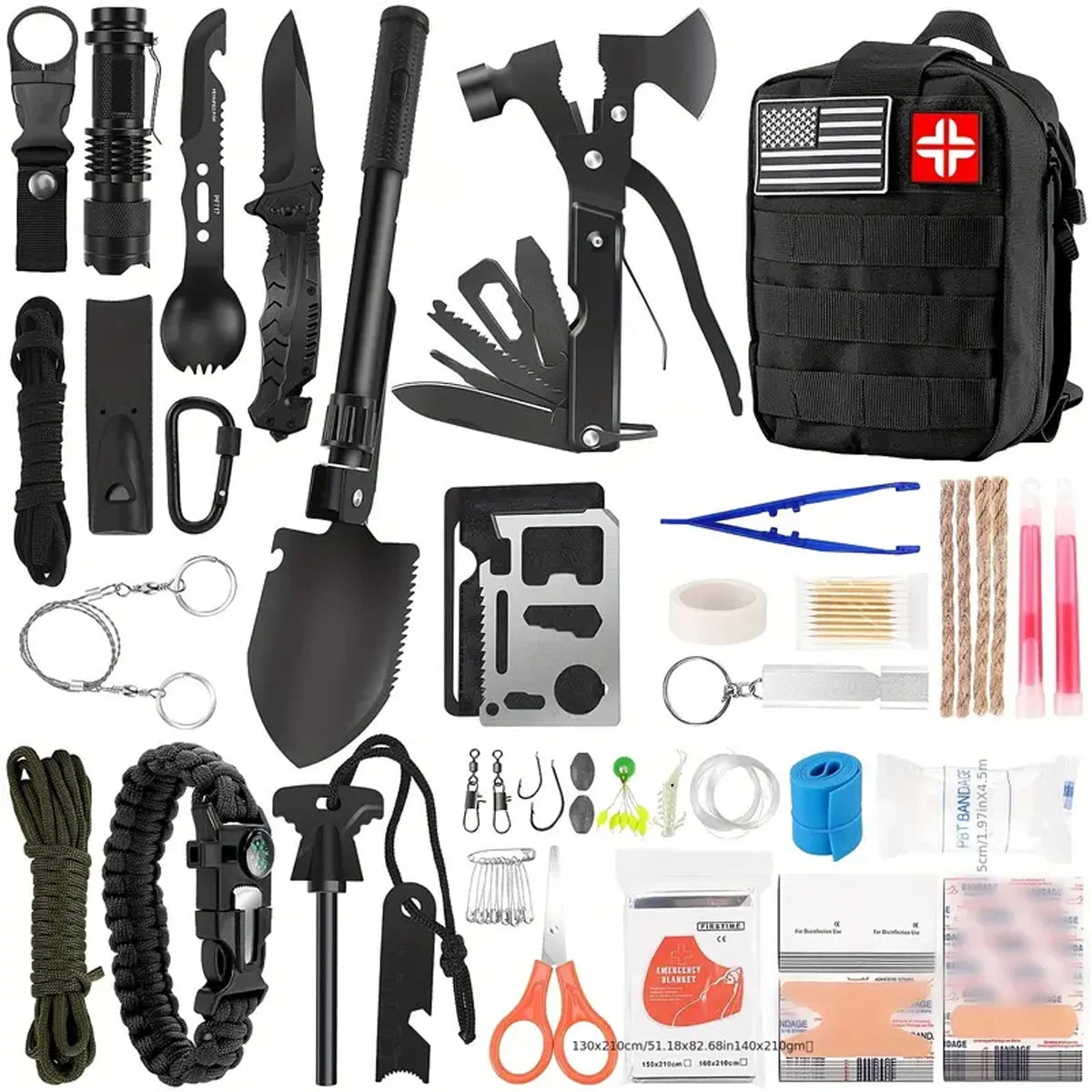 Camping Emergency Kit Survival Tools First Aid Kits