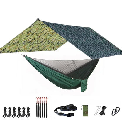 Camping Hammock with Bug Net and Rainfly Tarp