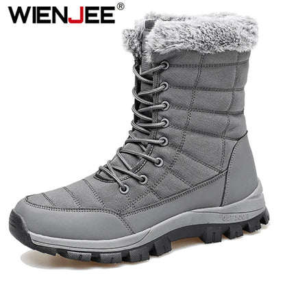 Men Cotton Boots Outdoor Snow Boots Big Size40-48