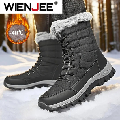 Men Cotton Boots Outdoor Snow Boots Big Size40-48