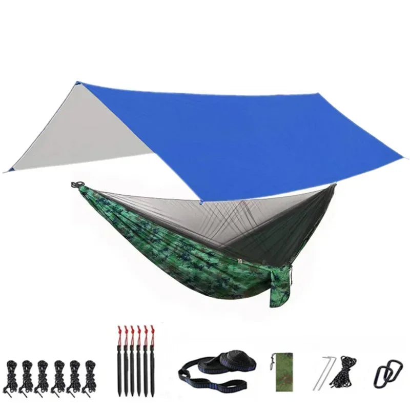 Camping Hammock with Bug Net and Rainfly Tarp