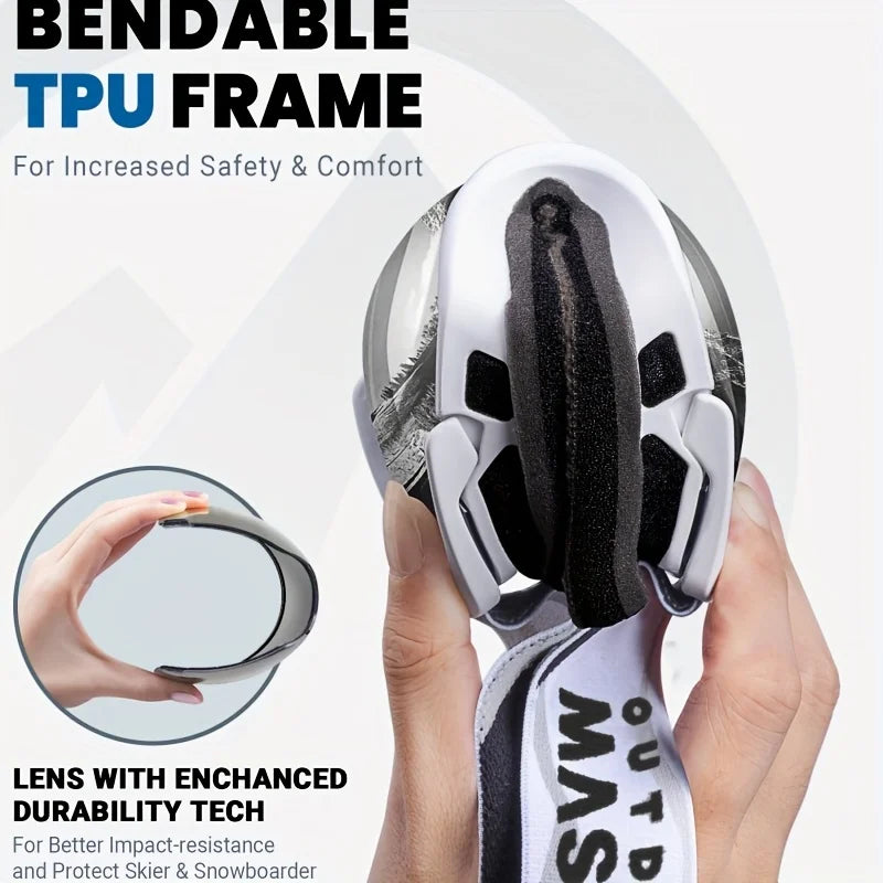 Goggles with Cover, Snowboard, Ski Goggles for Men and Women