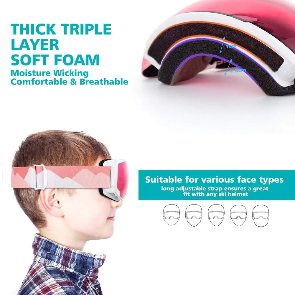 OutdoorMaster Kids Ski Goggles